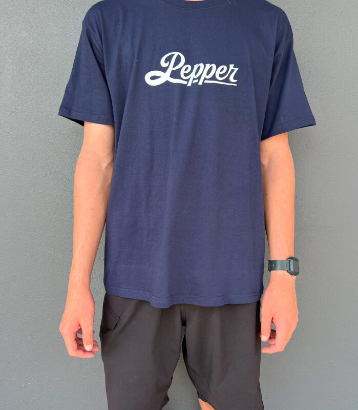 Pepper Printed Tee - Navy